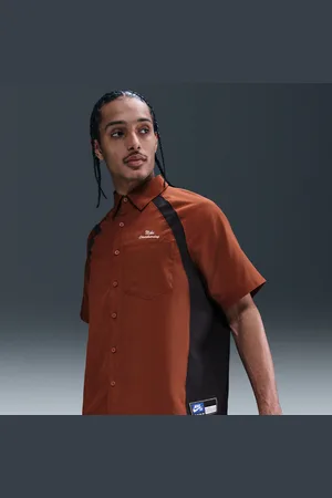 Nike SB Dri-FIT Woven Short-Sleeve Bowler Shirt - - Sustainable Materials