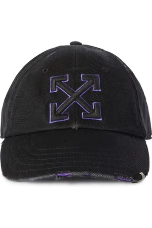 OFF-WHITE Distressed Denim Baseball Cap - Da - Female Soft Accessories Qt