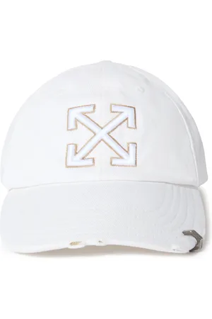 OFF-WHITE Distressed Denim Baseball Cap - Be - Female Soft Accessories Qt