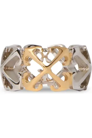 OFF-WHITE Bicolor Arrow Chain Ring - Female Rings 52