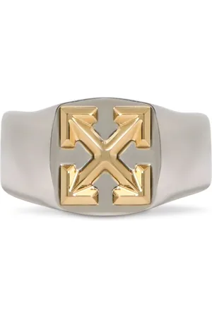 OFF-WHITE Bicolor Arrow Chain Ring - Male Rings 60