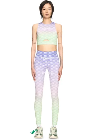 OFF-WHITE Double Arrows Aop Cutout Bra - Female Tops And Bras L