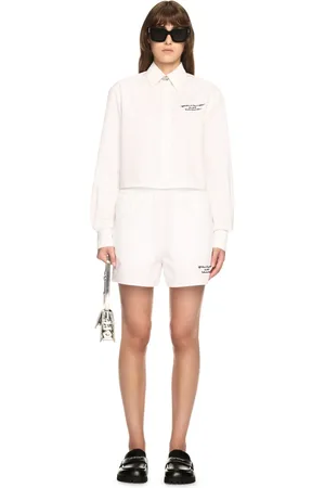 OFF-WHITE Poplin Boxy Long-sleeved Shirt - Female Shirts 38