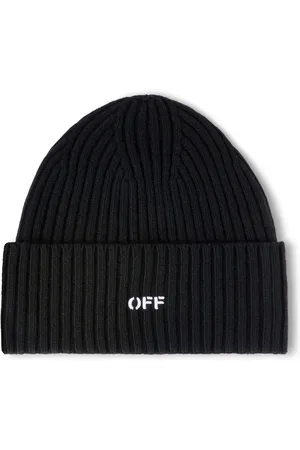 OFF-WHITE Offstamp Loose Knit Beanie - Male Hats And Scarves Qt