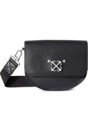 OFF-WHITE Jitney Quote Round Shoulder Bag - Male Tote Bags Qt