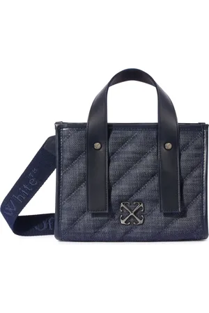 OFF-WHITE Quilting Tote Bag Denim Dark - No C - Female Tote Bags Qt