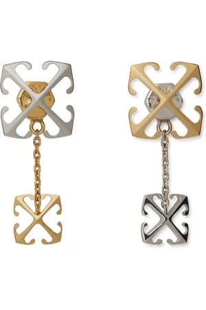 OFF-WHITE Bicolor Arrow Pendant Earrings - Female Earrings Qt