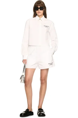 OFF-WHITE Poplin Shorts - Female Shorts 38