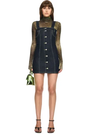 OFF-WHITE Denim Corset Dress - Female Dresses 38