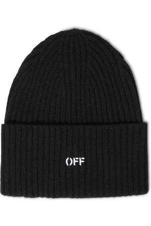 OFF-WHITE Stamp Loose Beanie - Female Soft Accessories Qt