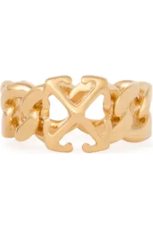 OFF-WHITE Arrow Chain Ring - Female Rings 52