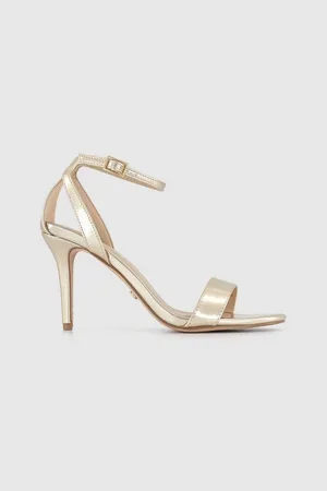 Office gold clearance sandals heels