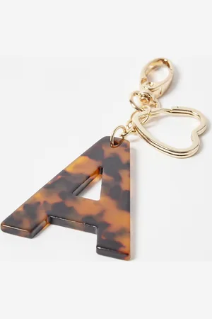 Oliver Bonas Alphabet Faux Tortoiseshell Initial Keyring, size One size