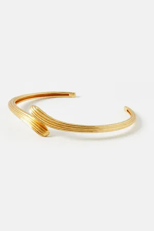 Oliver Bonas Maribel Sculptural Plated Bangle