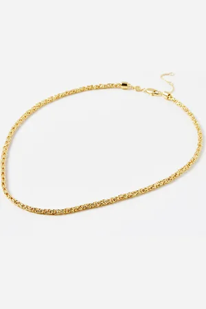 Oliver Bonas Megan Looped Links Chain Plated Necklace