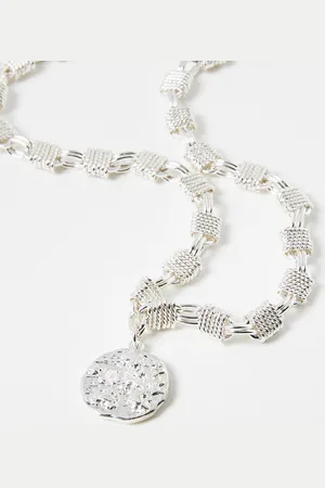 Oliver Bonas Meri Textured Chunky Tone Collar Necklace