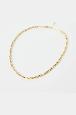 Oliver Bonas Moana Intricate Detail Chain Plated Necklace