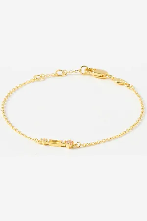 Oliver Bonas Meribella Mixed Shape Plated Chain Bracelet