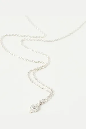 Oliver Bonas Afan Circle Charm Pendant Necklace