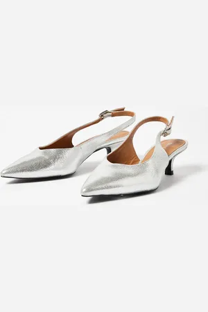 Oliver Bonas Leather Heeled Slingbacks, size UK 5