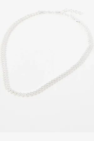 Oliver Bonas Celyn Ornate Plated Chain Necklace