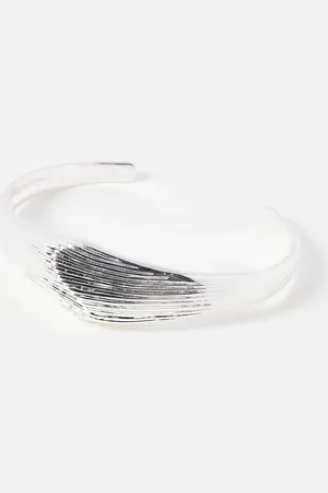 Oliver Bonas Paula Sculptural Wave Plated Bangle
