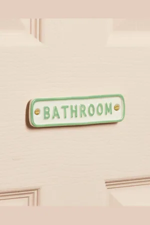 Oliver Bonas Ceramic Bathroom Sign