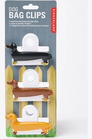 Oliver Bonas Dachshund Dog Bag Clips Set of Three
