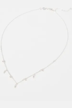 Oliver Bonas Martha Molten Charm Short Necklace