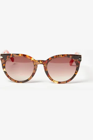 Oliver Bonas Cat Eye Faux Tortoiseshell Acetate Sunglasses