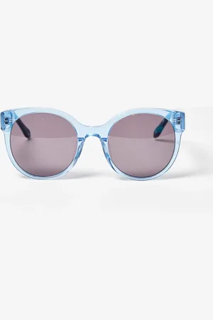 Oliver Bonas Faux Tortoiseshell Round Acetate Sunglasses