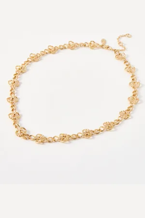 Oliver Bonas Phoebe Loop Tone Chain Necklace