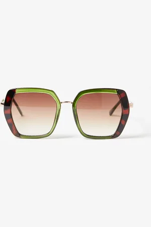 Oliver Bonas & Faux Tortoiseshell Hexagon Sunglasses