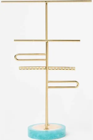 Oliver Bonas Resin Gold Jewellery Stand