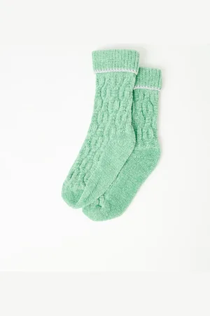 Oliver Bonas Chenille Cosy Slipper Socks