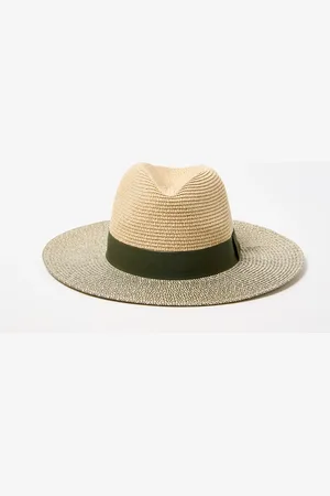 Oliver Bonas & Natural Twist Bow Fedora Hat