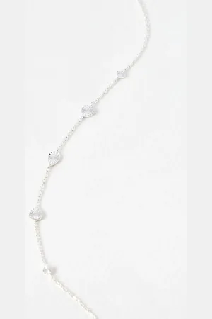 Oliver Bonas Elodie Engraved Charm Collar Necklace