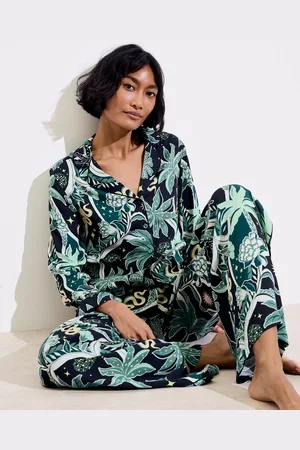 Oliver Bonas Disco Jungle Shirt & Trousers Pyjama Set, size 8