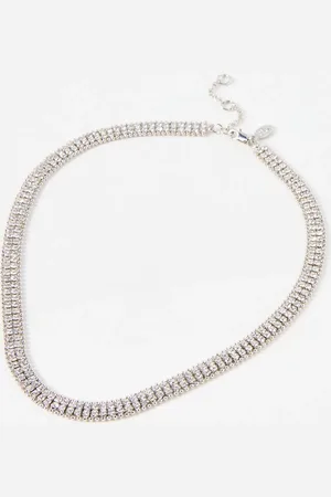 Oliver Bonas Giada Tone Flat Collar Necklace