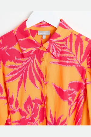 Oliver Bonas Shadow Floral Mini Shirt Dress, size 6