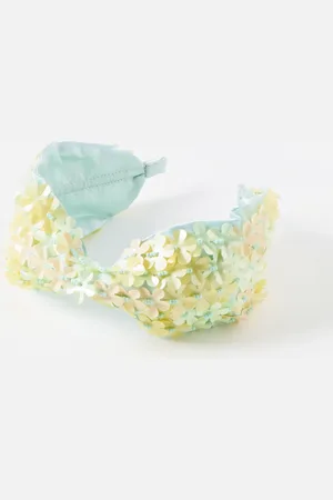 Oliver Bonas Marilyn Flower Sequin & Beaded Headband