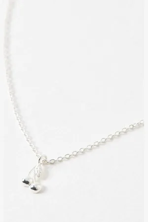 Oliver Bonas Cherry Charm Pendant Necklace