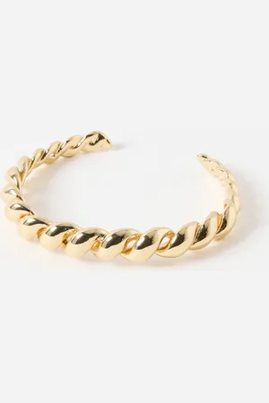 Oliver Bonas Sombra Tone Twisted Cuff Bangle