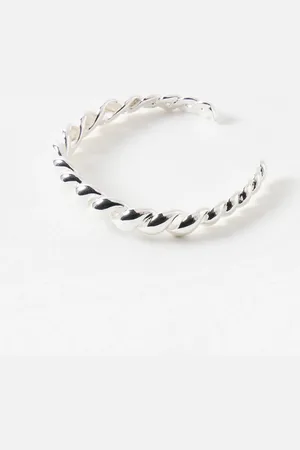 Oliver Bonas Sombra Tone Twisted Cuff Bangle