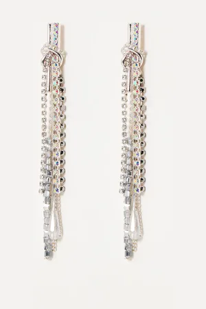 Oliver Bonas Yesenia Tone Chain Mail Tassel Earrings