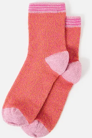 Oliver Bonas Pink & Glitter Ankle Socks
