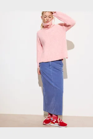 Oliver Bonas Sky Corduroy Midi Skirt, size 8