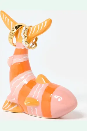 Oliver Bonas Finn Fish Ceramic Ring Holder