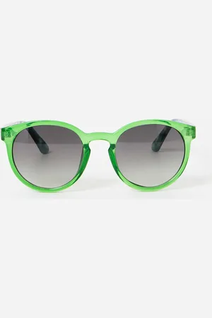 Oliver Bonas Preppy Crystal & Faux Tortoiseshell Round Sunglasses