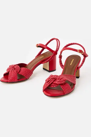 Anonymous copenhagen Dilaya 55 Braided Leather Heeled Sandals, size UK 7